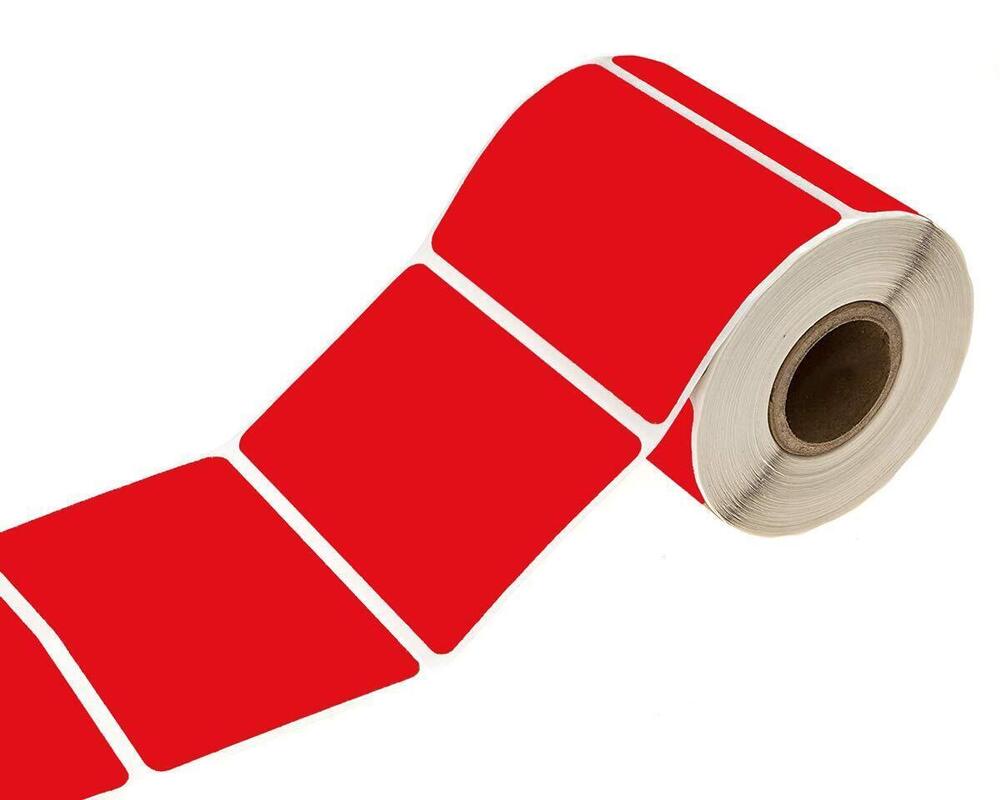 4866 Rectangular Red Color Coding Label Stickers 2 x 3 Inch Color-Code - Picture 8 of 8